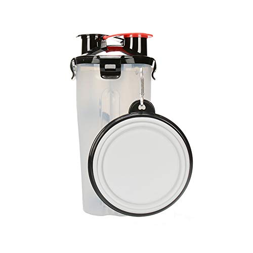 BOENTA Hundetrinkflasche für Unterwegs Tragbare Haustier Wasserflasche Haustier-Reise-Wasserflasche Pet Outdoor Travel Wasserspender White von BOENTA