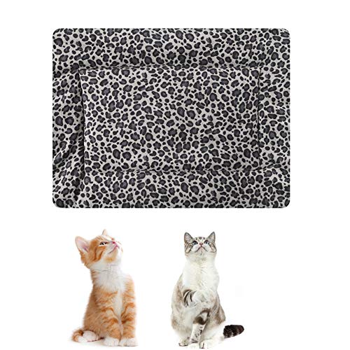 BOENTA Katzendecke Hundedecken Waschbar Dicke Haustierdecke Welpendecken Hundebett Zubehör Katzenbetten Katzendecke Kätzchenbett Flauschige Decke Leopard Print,m von BOENTA