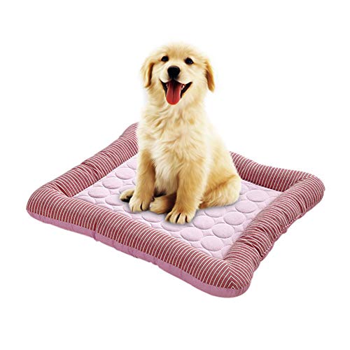 BOENTA Kühldecke Für Hunde Kühlmatte Für Katzen Kistenmatte Kühlkissen für Hunde Hundematte Cooles Hundebett Pet Cooling Mat Katze Mat red,s von BOENTA