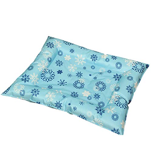 BOENTA Kühldecke Für Hunde Kühlmatte Für Katzen Kühlkissen für Hunde Coole Matte für Hund Kühlkissen für Hunde Hund Cool Mat Kühlende Hundematte Kistenmatte Blue,m von BOENTA