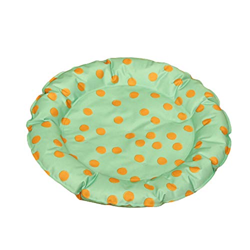 BOENTA Kühldecke Für Hunde Kühlmatte Für Katzen Kühlkissen für Hunde Coole Matte für Hund Kühlkissen für Hunde Hund Cool Mat Kühlende Hundematte Kistenmatte greenorange1,m von BOENTA