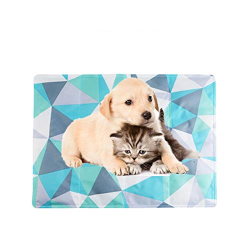 BOENTA Kühlmatte Hunde Hund Kühlmatte Hund Cool Mat Kühlkissen für Hunde Hundematte Hundekühlung Haustier Mat Coole Matte für Hund Kühlende Hundematte 1,m von BOENTA