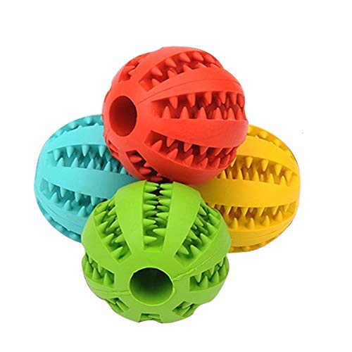 BOENTA Leckerli Ball Hunde Interaktives Spielzeug Haustierzubehör Spender Pet Feeder Ball Hundelangsamfutterball Hundekugeln Tough Chuckit Bälle für Hunde Random,L von BOENTA