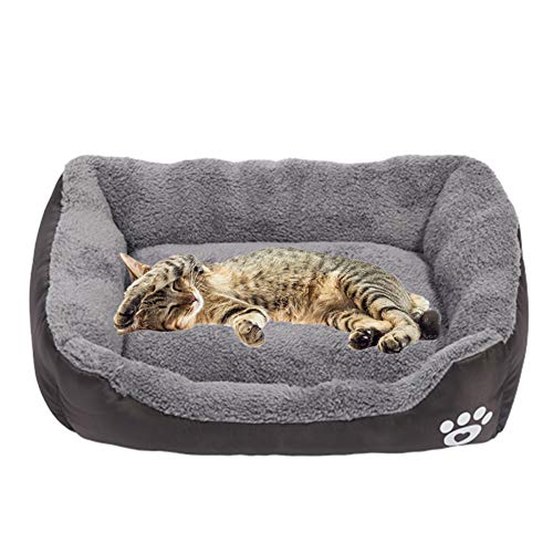 BOENTA hundebett waschbar hundebetten Katzenbetten Für Mittlere Katzen Warmes Hundebett Günstige Hundebetten Plüsch Hundebett Haustiernest Brown,XL von BOENTA