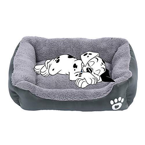 BOENTA hundebett waschbar hundebetten Katzenbetten Für Mittlere Katzen Warmes Hundebett Günstige Hundebetten Plüsch Hundebett Haustiernest Dark Green,XXL von BOENTA