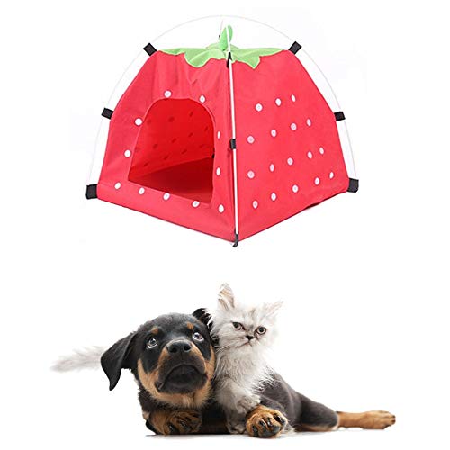 BOENTA hundezelt Indoor Katzen Zelt Outdoor Welpenhaus Hundehaus Innenbett Hundeschatten im Freien Katzenzelte für Hauskatzen Hund Sonnenschirm red von BOENTA