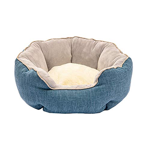 Hundehöhle Kleine Hunde Hundehaus Für Drinnen Hunde Betten Hund Betten Kleine Katze Betten Für Indoor Katzen Warmes Hundebett Bett Für Welpen Blue von BOENTA