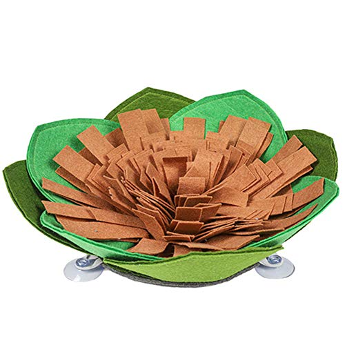 Schnüffelteppich Hund Schnüffelrasen Hundeschnüffelauflage Hundespielzeug für Langeweile Hund Puzzle Mat Hund Snuffle Mat Large Brown von BOENTA