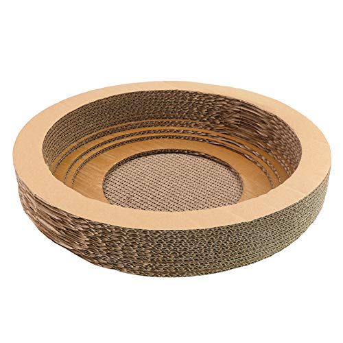 ppactvo Katzenkratzbrett Kratzbrett Karton Recycelbare SchüSselform Cat Scratching Pad Cat Grind Claws Nest FüR KäTzchen Kitty Spielen Schlafen von BOENTA