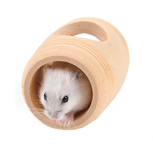 ppactvo Meerschweinchen Tunnel Meerschweinchen Zubehoer Holz Hamster Spielt Kauen Haustier Spielzeug FüR Hamster Golden Silk Shih Tzu BäR Kleintier Spielzeug von BOENTA