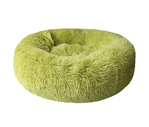 Katzenbett höhle Tierbett Haustierbett Rundes Hundebett Lange Plüsch-Haustierbetten Haustiere Welpen Matte Zwinger Couch Für Hunde Katzen Korb Hundekissen katzenkissen ( Color : Grün , Size : Diameter von BOGAZY