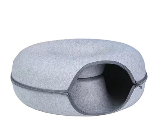 Katzenbett höhle Tierbett Katzenbett, Katzentunnelnest, rundes Filz-Katzenrohr, Spielspielzeug, Katzentunnel für Innenkatzen, Katzenlabyrinth-Spielzeug, ansprechend Hundekissen katzenkissen ( Color : von BOGAZY