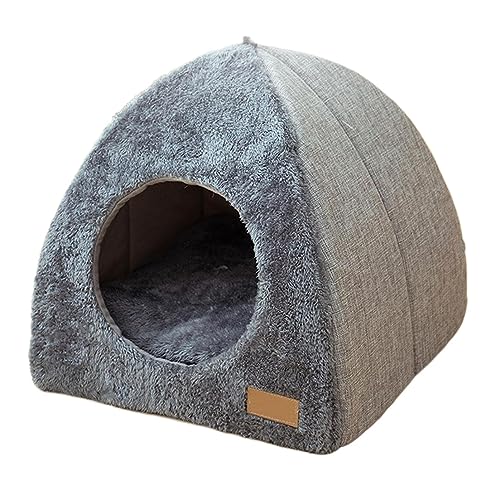 Katzenbett höhle Tierbett Katzenbett Für Innenkatzen, Haustier-Hundehöhlenbett, Haustierzelthöhle, Iglu-Bett Für Katzen, Kleine Hunde, Kätzchenbett, Katzenzelt Hundekissen katzenkissen ( Color : A , S von BOGAZY