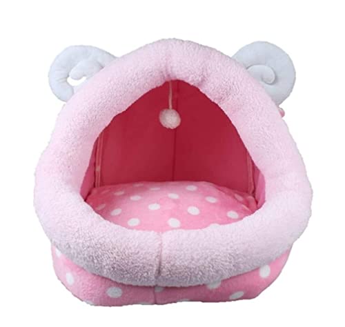 Katzenbett höhle Tierbett Kreative Haustier Bett Tier Hund Bett Schafe Kuh Form Haustier Matte Winter Warme Nest Haustier Katze Hundehütte Bett Sofa Schlafsack Haus Hundekissen katzenkissen ( Color : von BOGAZY