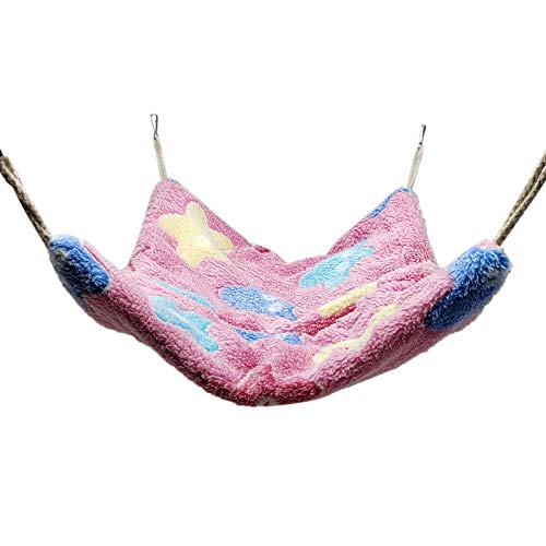Kreative Haustier-Hängematte, Plüsch, weich, Winter, warm, zum Aufhängen, Nest, Schlafbett, Haus für kleine Haustiere, Hamster, Chinchil Kreative Haustier-Hängematte, Plüsch, weich, Winter, warm, zum Aufhängen, Nest, Schlafbett, Haus für kleine Haustiere, Hamster, Chinchil von BOGEEL