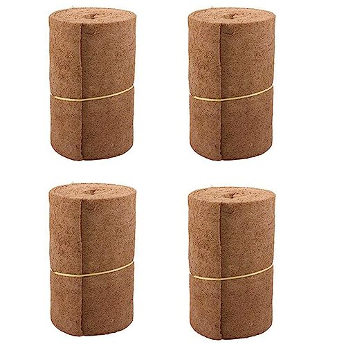 BOLAXHCA 4X Liner Bulk Roll 0.5Mx1M Blumen Topf Mat Kokos für Wand Behänge Körbe Garten Bedarf von BOLAXHCA