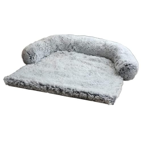 BOLAXHCA Hundebett, Weiche Plüsch-Hundematte für Sofa, Couch, Haustier-Möbelschutz mit Waschbarem Bezug, Deckenkissen, Hundehütte C, Einfache Installation, Einfach zu Verwenden von BOLAXHCA