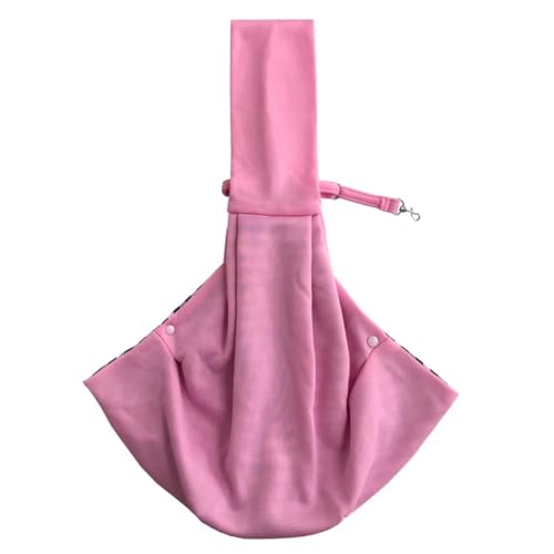 BOLAXHCA Rosa, Bequeme Hundetasche, Haustier-Umhängetasche, Umhängetasche, Outdoor-, Tragbarer Rucksack, Katzen-/Hunde-Kleiner Rucksack von BOLAXHCA