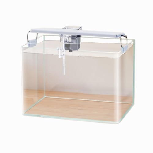 Glas-Aquarium, Goldkristall superweißes kleines Tischaquarium, heimische Wasserpflanzen ökologisches kleines Aquarium, Wohnzimmer-Aquarium 35cm von BOLNEY