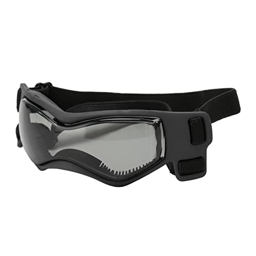 BOLORAMO Hundebrille, UV-Schutz, PC-Linse, Hundesonnenbrille, Bequemer Weicher Rahmen Zum Fahren (Schwarz) von BOLORAMO