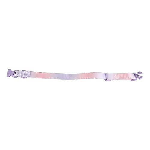 BOLORAMO Stilvolles Hundehalsband, Dekoratives, Strapazierfähiges Haustierhalsband aus Polyester für Spaziergänge Im Freien (Purpur Rosa) von BOLORAMO