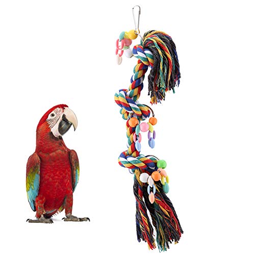 Papageienspielzeug, Vogel Kauspielzeug Großes Spielzeug mit Bügel für Papagei Spielzeug von BOLORAMO
