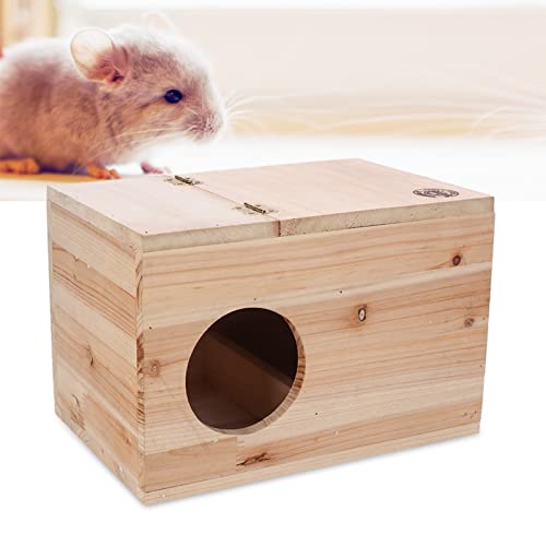 BONKZEBU Holz-Nistkasten, Sicherer Großer Raum, Holz-Nisthaus, Einfach zu Installierender Holz-Nistkasten, für Hamster, Chinchilla, Eichhörnchen von BONKZEBU