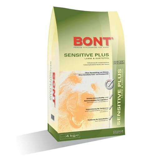 BONT Sensitive Plus Lamm + Kartoffel 1 x 4 kg für futterempfindliche Hunde Trockenfutter von BONT