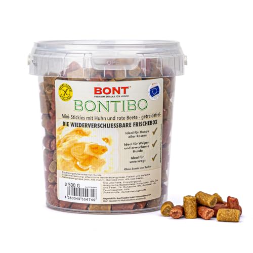 Bontibo gefr M-Stik Huhn+Be 500g von BONT