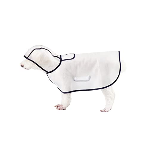 Transparenter Regenmantel for Hunde, leichte Haustier-Regenjacke, wasserdichter, Verstellbarer Haustier-Poncho for kleine, mittelgroße und große Hunde (Größe : 10XL) von BOPIES