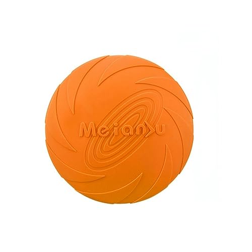 BOQUN Spielzeug Für Haustiere Fashion Dog Toy Flying Discs Haustier Hunde Silikonspiel Training Interaktive Welpenspielzeug Welpen Tierversorgungen-Orange-15Cm von BOQUN