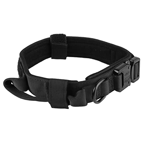 BORDSTRACT Hundehalsband mit Edelstahlschnalle, verstellbares Halsband aus dickem Nylon für das Training mittlerer und großer Hunde von BORDSTRACT