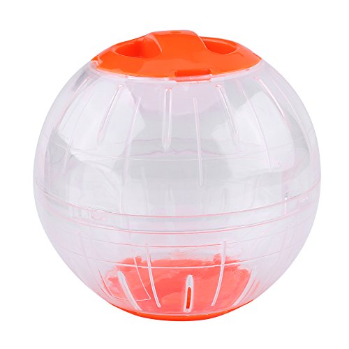 BORDTRACT 12 cm Hamster-laufender Spielball, Kunststoff-Hamster-Laufrad für kleine Haustiere, Tier-Lauf-Übungs-Rennmaus-Spielzeug zur Linderung von Langeweile und Steigerung(Gelb) von BORDSTRACT