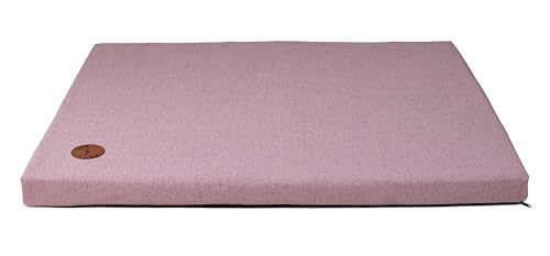 BORN2REST Bettmatte Matratze für Hunde und Katze waschbar Bunte Hundematte Hundekissen Matten Demi-Matratze Hundsofa S-XL (Rosa, L (85 x 70 x 5cm)) von BORN2REST