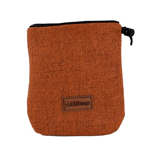 BORN2REST Leckerlibeutel für Hunde-Training - Robuster Futterbeutel Hunde, kompakt & funktional - Futterbeutel Hundetraining für schnelles belohnen Europäischen Union hergestellt (Orange, 15 x 13 cm) von BORN2REST