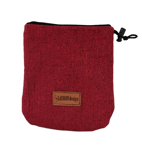 BORN2REST Leckerlibeutel für Hunde-Training - Robuster Futterbeutel Hunde, kompakt & funktional - Futterbeutel Hundetraining für schnelles belohnen Europäischen Union hergestellt (Rot, 15 x 13 cm) von BORN2REST