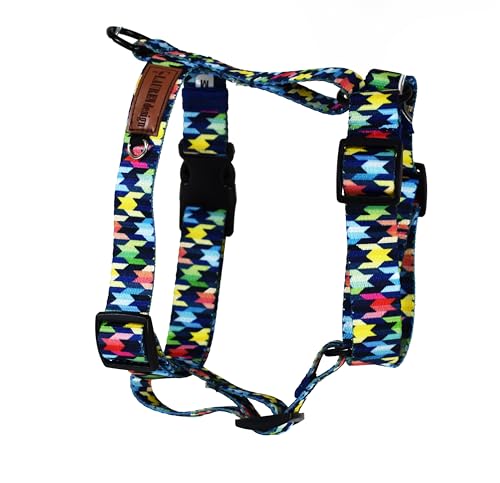 Hundegeschirr für Große Hunde No Pull Geschirr Einstellbar Anti Zug Sicherheitsgeschirr Hunde Geschirrset Mittlere Hunde Brustgeschirr Hund Groß Atmungsaktiv Dog Harness (Colorex, L) von BORN2REST