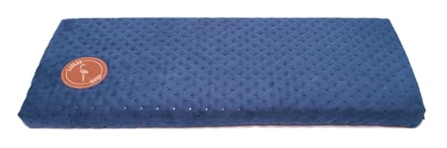 Prime Katzen Fensterliege Für Katzen, Fensterbank mit Einer Rutschfesten Rückseite, Katzenbett Fensterbank 50cm x 20cm Europäischen Union hergestellt (Dunkelblau gesteppt, 50 x 20 x 3 cm) von BORN2REST