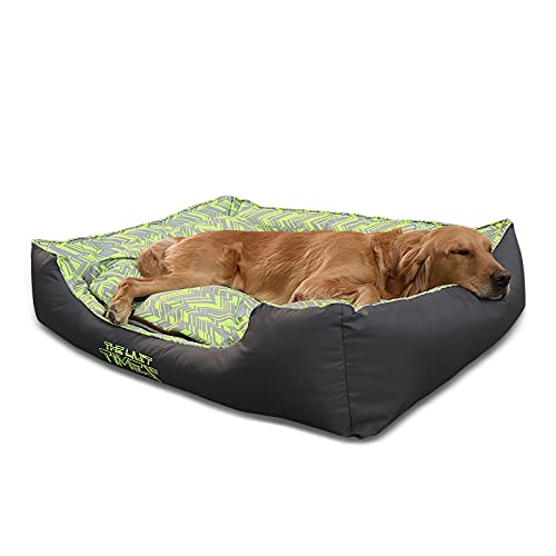 BOSERMEM Memory Foam Hundebett Orthopädisch, Katzenbett warm weich mit abnehmbarem waschbarem Reißverschlussbezug, wasserdicht und Antifouling Haustierbett（120 * 80 * 29 cm,große Hunde） von BOSERMEM