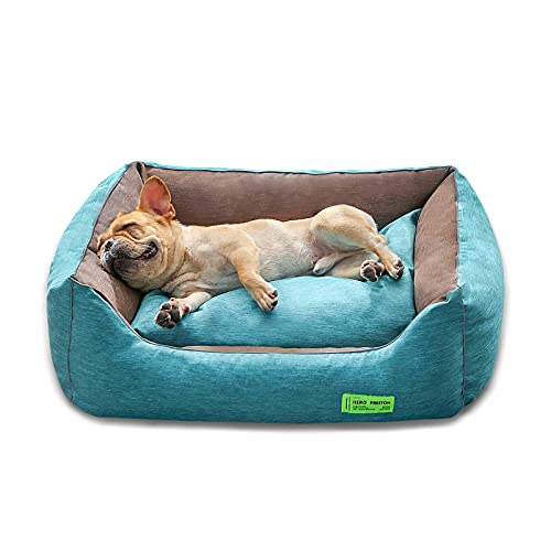 BOSERMEM Memory Foam Hundebett Orthopädisch, Katzenbett warm weich mit abnehmbarem waschbarem Reißverschlussbezug, wasserdicht und Antifouling Haustierbett（120 * 80 * 29 cm,große Hunde） von BOSERMEM