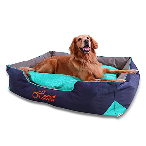 BOSERMEM Memory Foam Hundebett Orthopädisch, Katzenbett warm weich mit abnehmbarem waschbarem Reißverschlussbezug, wasserdicht und Antifouling Haustierbett（120 * 80 * 29 cm,große Hunde） von BOSERMEM