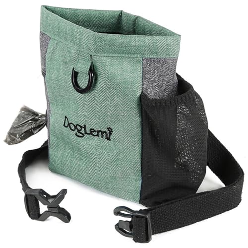 BOSREROY Nylon-Hundeleckerli-Tasche, professionelle Outdoor-Hüfttasche, Crossbody, große Kapazität, vielseitig, spritzwassergeschützt, Trainingstasche von BOSREROY