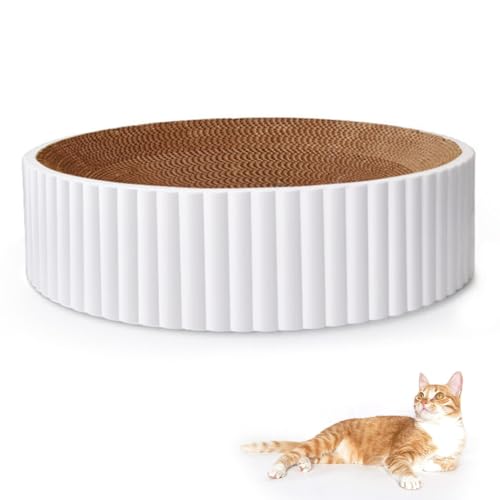 Kätzchen Karton Lovely Round Simple Safe Cat Scratcher Set Pad Scratching Cat von BOSREROY