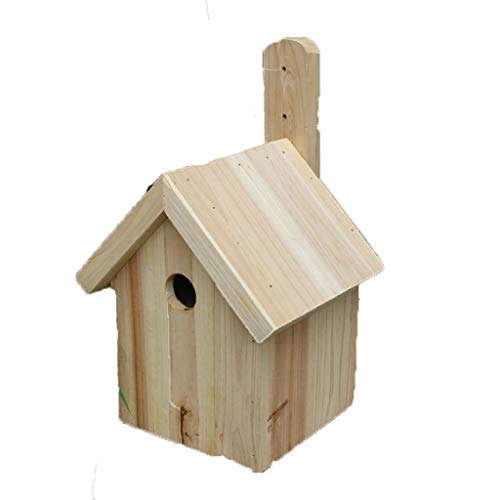 BOSUGE Vogelkäfige, Massivholz-Vogelkäfig for den Innen- und Außenbereich, Vogelvilla, Vogelnest, Papageienkäfig, Universal-Vogelkäfig, Zuchtkäfig, Vogelkäfige (Size : S) (Color : Wood, Size : Large) von BOSUGE