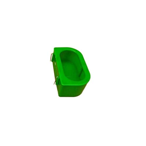 BOSUGE Vogelkäfige, Pet Parrot Bird Feeder Wildlife World Eichhörnchen-Feeder Hanging Feeder Trog Feeder,Grün (Size : M) (Color : Green, Size : Medium) von BOSUGE