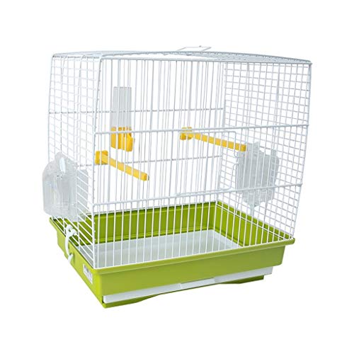 Vogelkäfige, Vogelkäfige Großer Vogelkäfig Edelstahl-Vogelkäfig Papageienkäfig Drossel Taube Villa Tragbar Kleine Vögel Reisekäfig Tierheim Vogelkäfig Vogelkäfig Tragbar (Color : Green) ( Color : Gree von BOSUGE