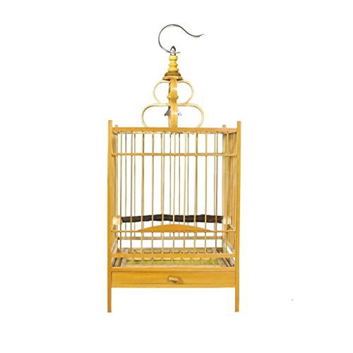 Vogelkäfige, Vogelkäfige Retro-Vogelkäfig Reisekäfig Tragbarer Kleiner Vogelkäfig Haustierheim mit herausnehmbaren Schubladen Vogelkäfig Vogelkäfig tragbar (Color : B) (Color : A) von BOSUGE