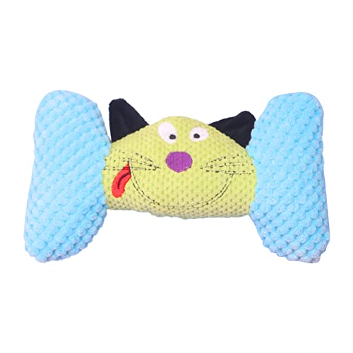 BOTCAM 15 cm Candy Cat Upgrade Interaktives quietschendes Hundespielzeug -Welpen-Kauspielzeug Kichernde Hundebälle Langlebig Für Schlepper Haustierspielzeug Für kleine Hunde (Blue, One Size) von BOTCAM