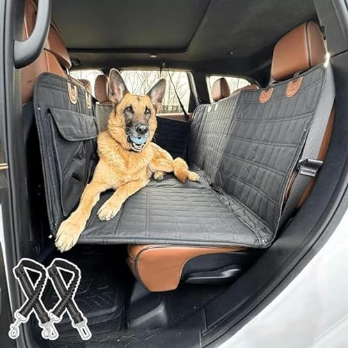 Faltbarer und tragbarer Autositzbezug for Hunde: Einfach aufzubewahren und zu transportieren, perfekt for Haustierbesitzer, die viel unterwegs sind.(Black) von BOTIZR