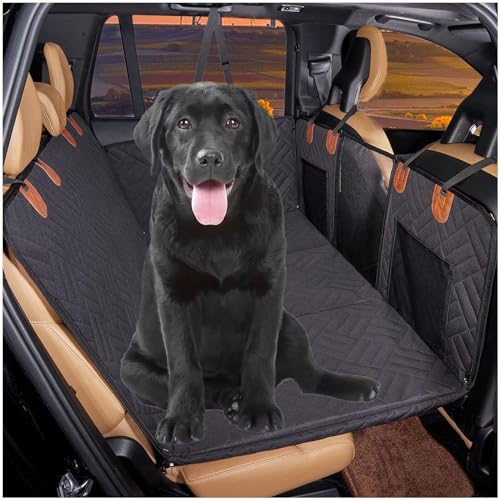 Hundesitzbezug for LKWs, Hundehängematte mit Harter Unterseite, Rücksitzverlängerung for Hunde – wasserdichter LKW-Sitzschutz for die Rückbank von Hunden(Color:Black) von BOTIZR